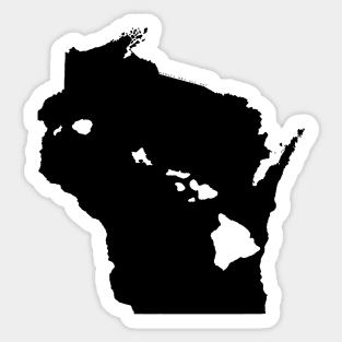 Wisconsin and Hawai'i Roots by Hawaii Nei All Day Sticker